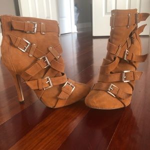 Rust Colored High heels ankle boots 👢
